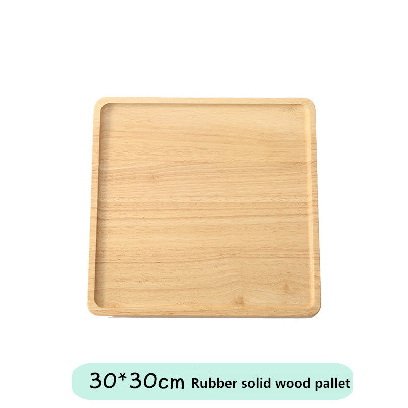 Bamboo Tray Wooden Tray Tea Cup Barbecue Tray - Mubimart -  