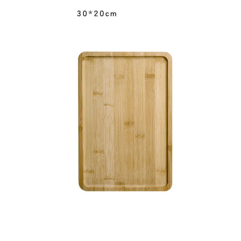 Bamboo Tray Wooden Tray Tea Cup Barbecue Tray - Mubimart -  