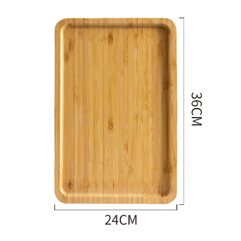 Bamboo Tray Wooden Tray Tea Cup Barbecue Tray - Mubimart -  