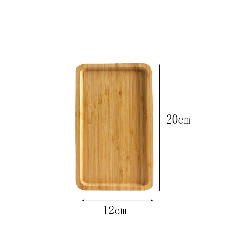 Bamboo Tray Wooden Tray Tea Cup Barbecue Tray - Mubimart -  