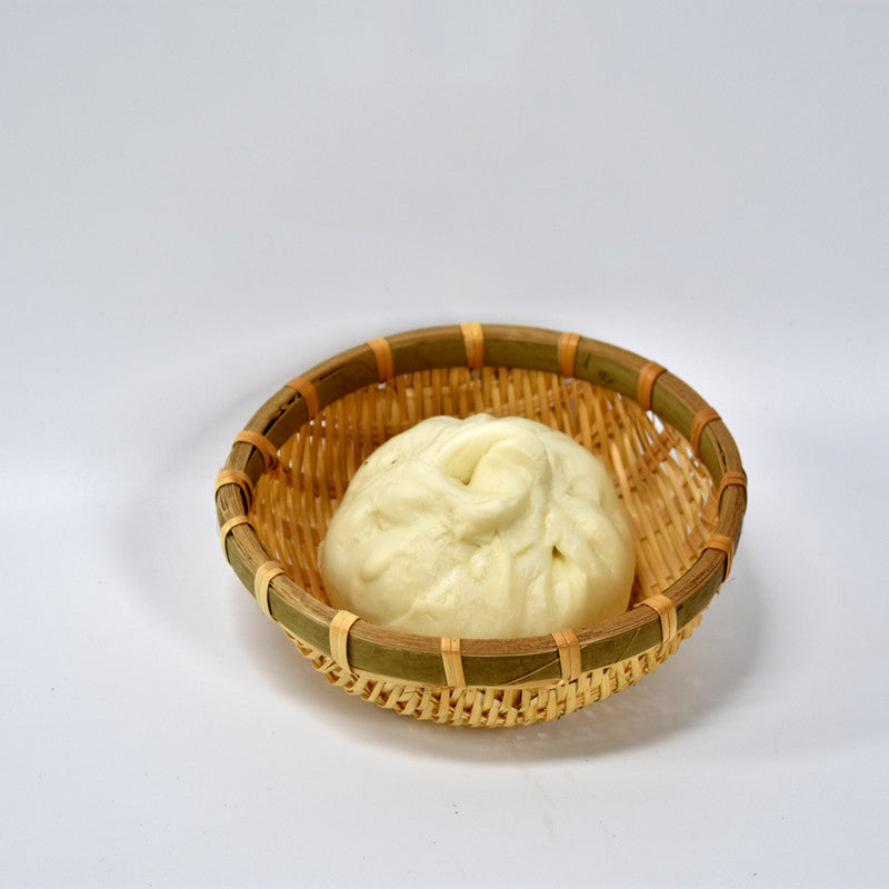 Bamboo Woven Basket And Dustpan Fruit Basket Plate - Mubimart -  