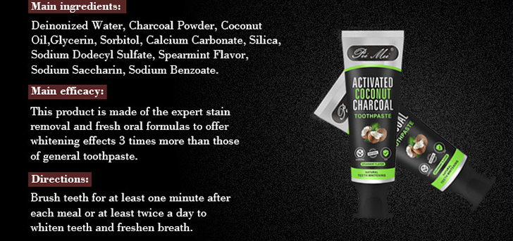 Bamboo charcoal toothpaste - Mubimart -  