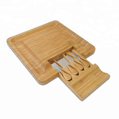 Bamboo cheese board set cheese cutting board - Mubimart - Cutting Board 