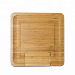 Bamboo cheese board set cheese cutting board - Mubimart -  