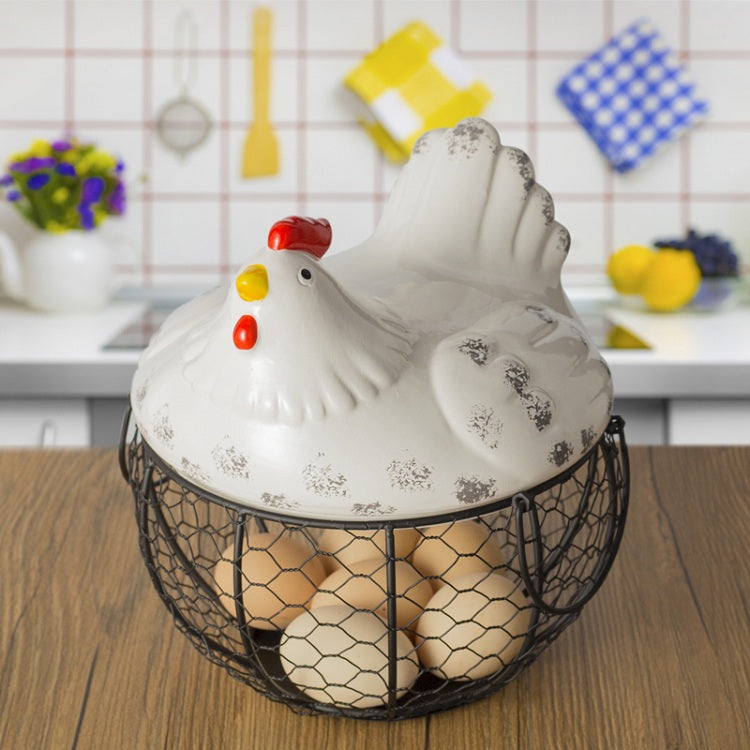 Basket Iron Basket Egg Basket Potato Basket - Mubimart -  