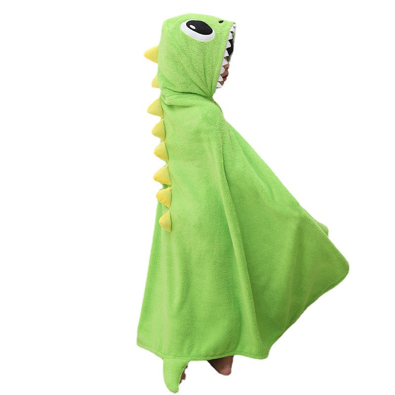 Bath Towel For Children Double-layer Cloak Hooded Bathrobe - Mubimart -  