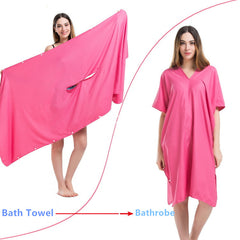 Bath towels can be worn - Mubimart - Bath towel 