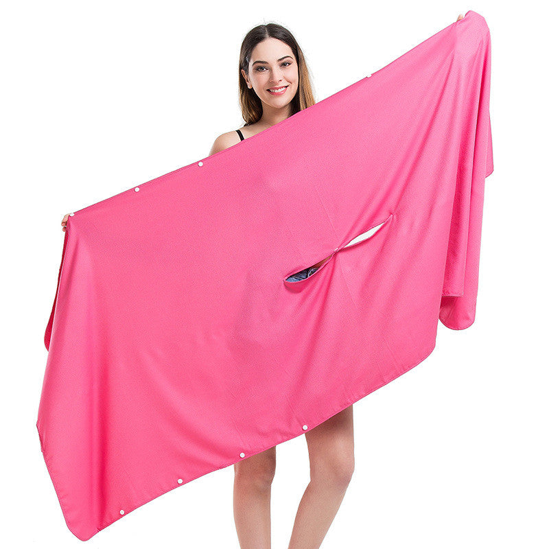 Bath towels can be worn - Mubimart -  