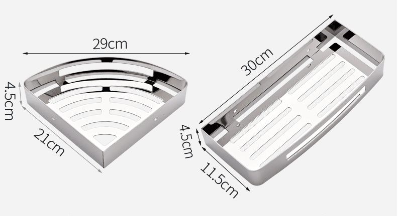 Bathroom Accessories Corner Shelf Toilet Shelf - Mubimart