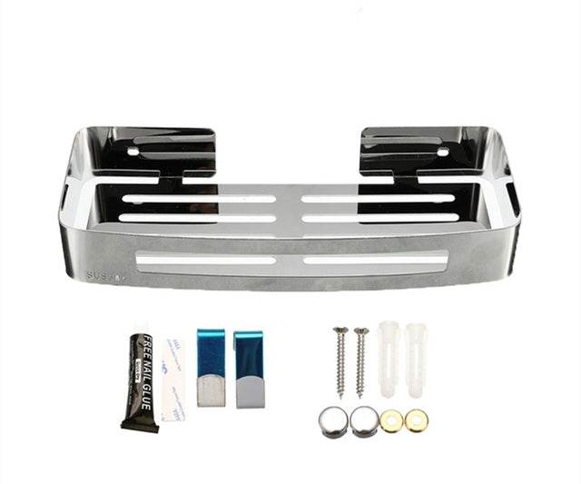 Bathroom Accessories Corner Shelf Toilet Shelf - Mubimart