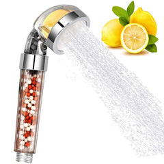 Bathroom Aroma Shower Head Vitamin C Lemon Scent Anion Shower Head High Pressure Saving Water Fragrance Filtration Bath Shower - Mubimart -  