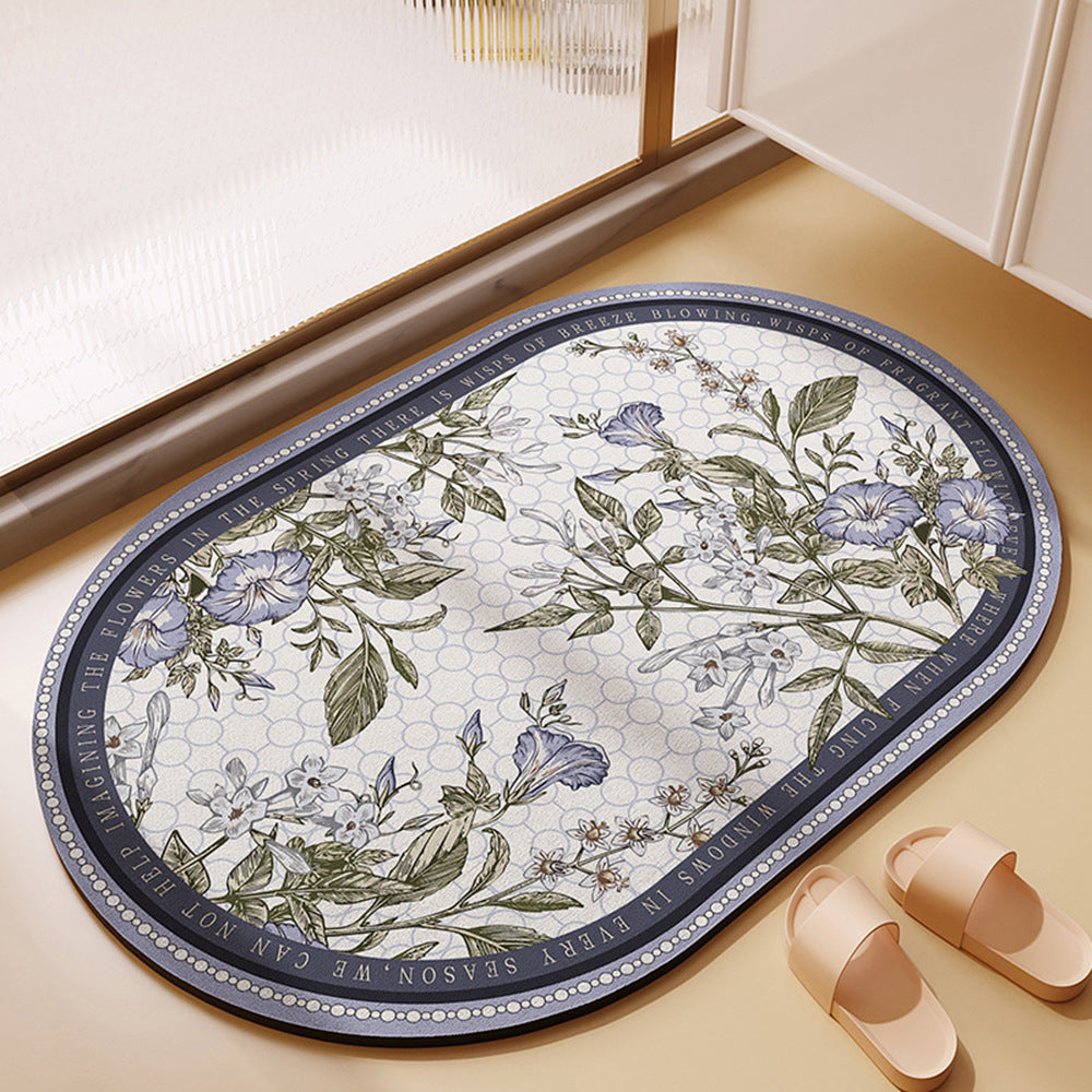 Bathroom Bathroom Diatomite Non-slip Absorbent Floor Mat - Mubimart -  