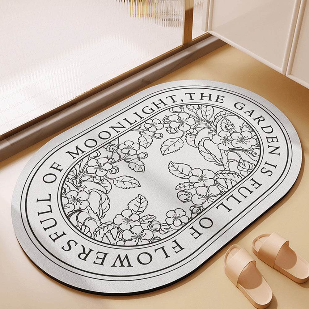 Bathroom Bathroom Diatomite Non-slip Absorbent Floor Mat - Mubimart