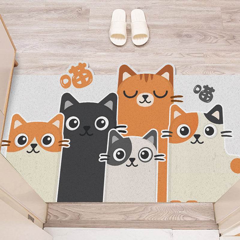 Bathroom Bathroom Door Mat Entry Door Flannel - Mubimart