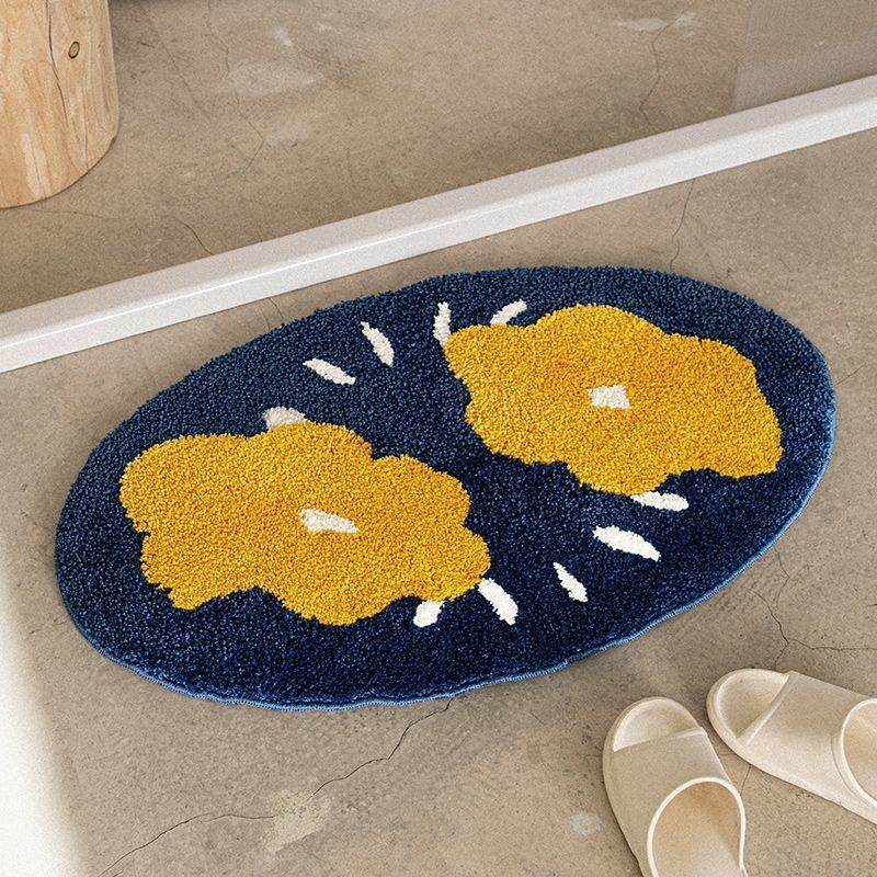 Bathroom Entrance Door Mat Blanket Bathroom Absorbent Floor Mat - Mubimart