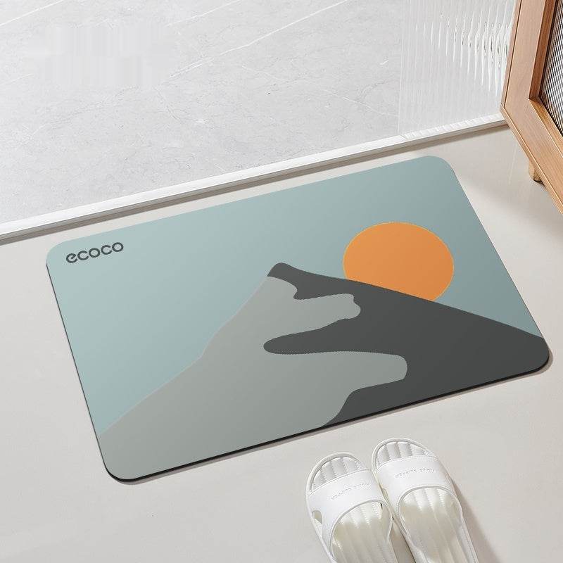 Bathroom Floor Mat Bathroom Diatom Mud Suction - Mubimart