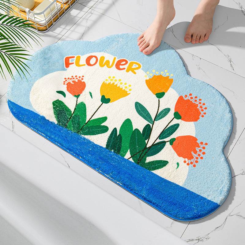 Bathroom Floor Mat Toilet Non-slip Bathroom - Mubimart