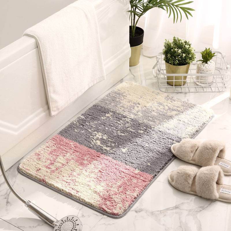 Bathroom Mat Super Absorbent Non-slip Bathroom Carpet - Mubimart