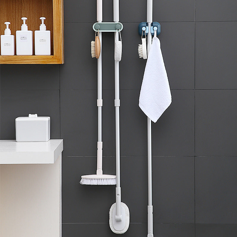 Bathroom Mop Clip Double-button Mop Hook - Mubimart -  