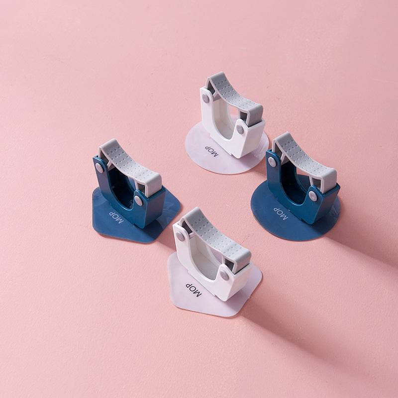 Bathroom Mop-free Mop Clip Artifact Bathroom Mop Holder Wall Mount - Mubimart