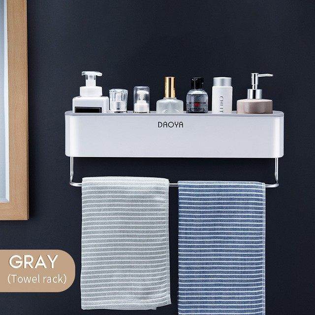 Bathroom Shelf Shower Caddy Organizer Wall Mount Shampoo Rac - Mubimart
