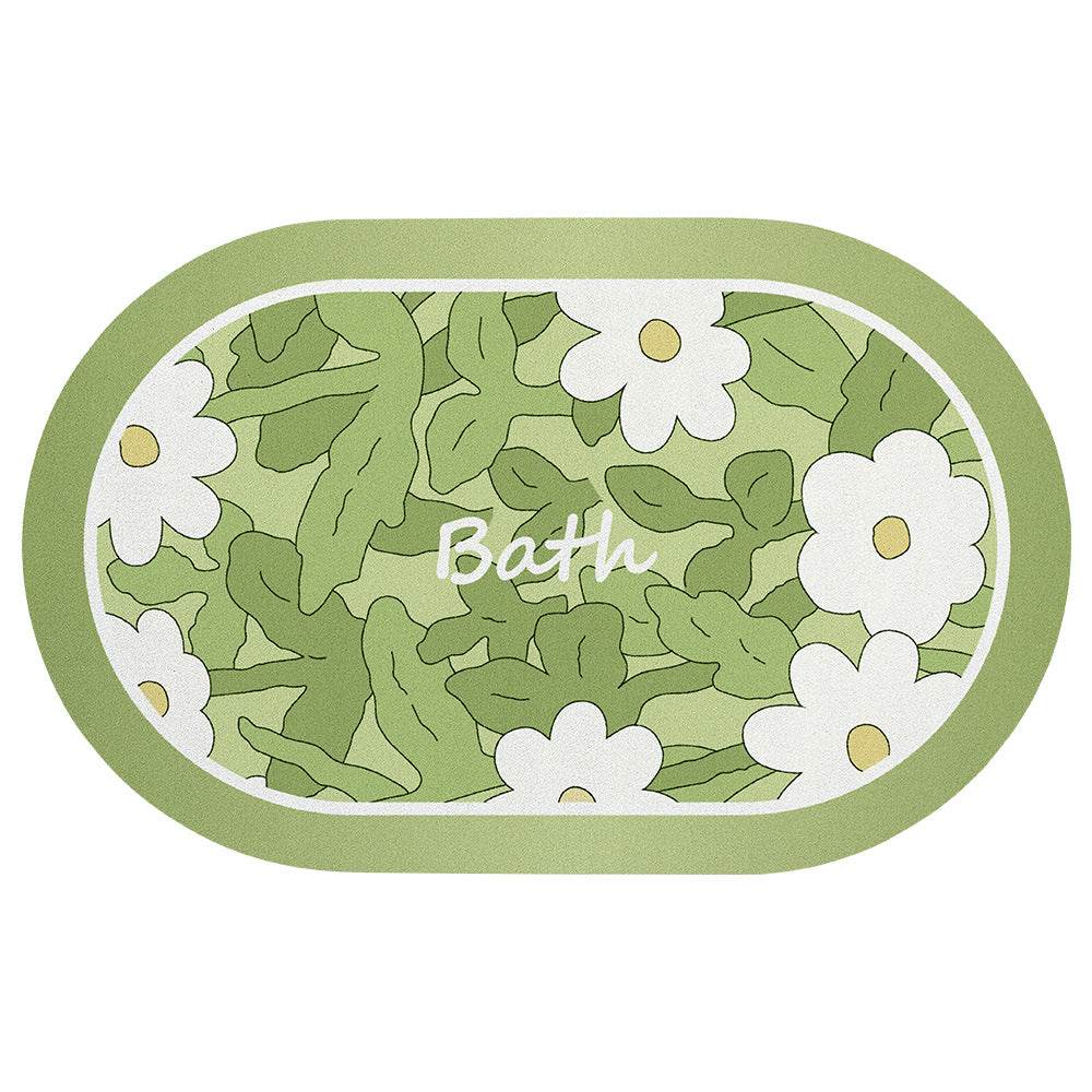 Bathroom Thickened Absorbent Floor Mat - Mubimart