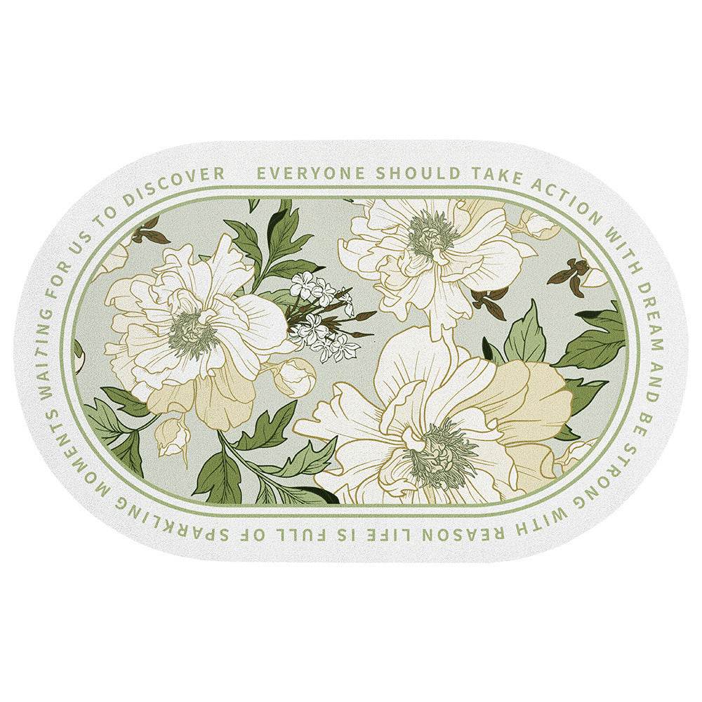 Bathroom Thickened Absorbent Floor Mat - Mubimart