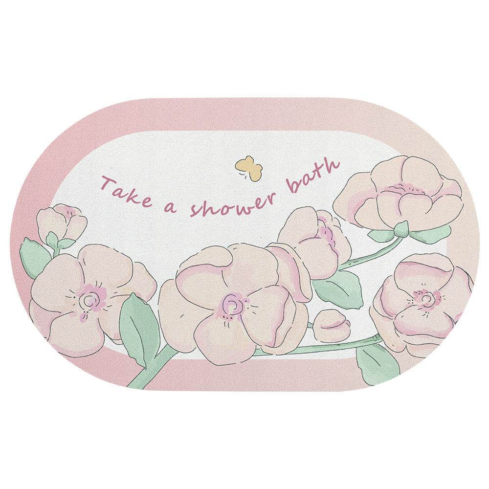 Bathroom Thickened Absorbent Floor Mat - Mubimart