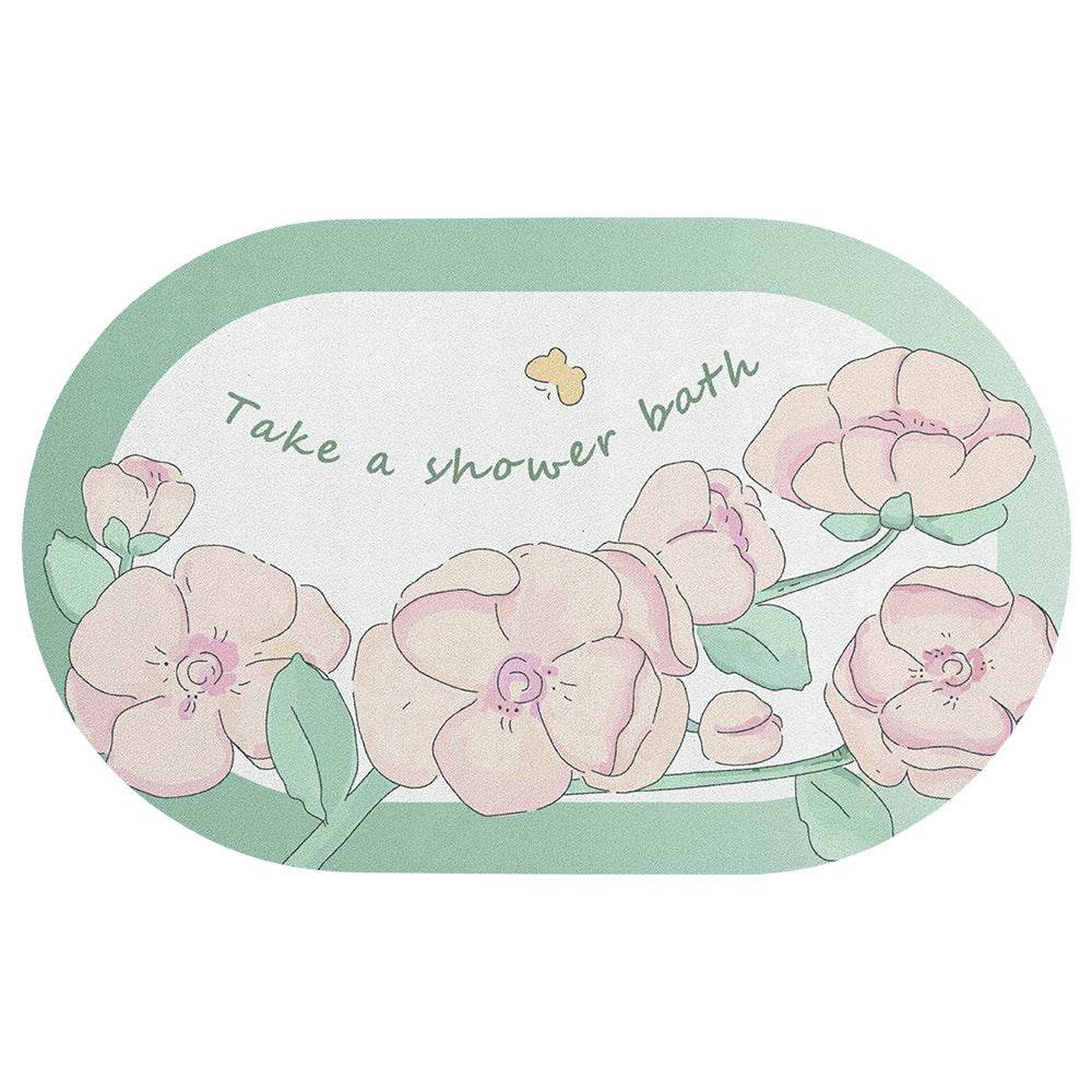 Bathroom Thickened Absorbent Floor Mat - Mubimart