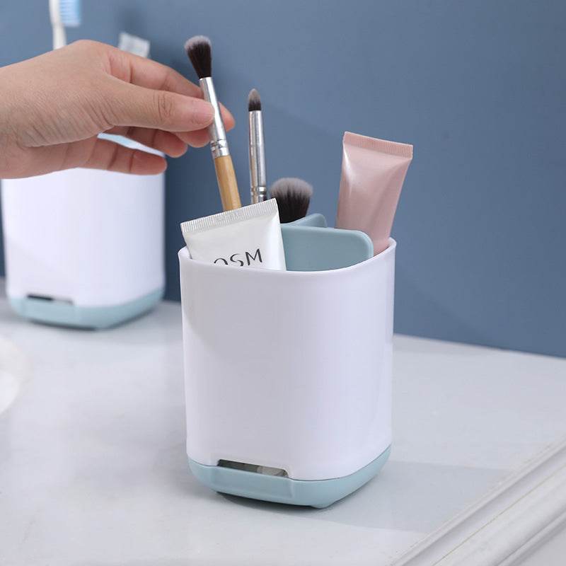 Bathroom Toothpaste Storage Compartment Cosmetics Shelf - Mubimart