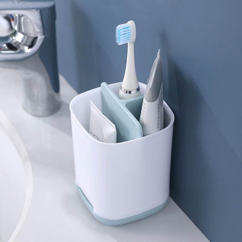 Bathroom Toothpaste Storage Compartment Cosmetics Shelf - Mubimart