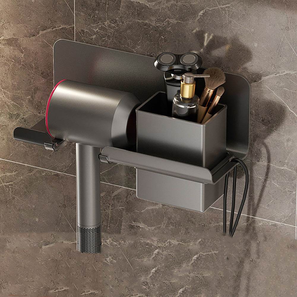 Bathroom Wall Hanging Hair Dryer Shelf - Mubimart