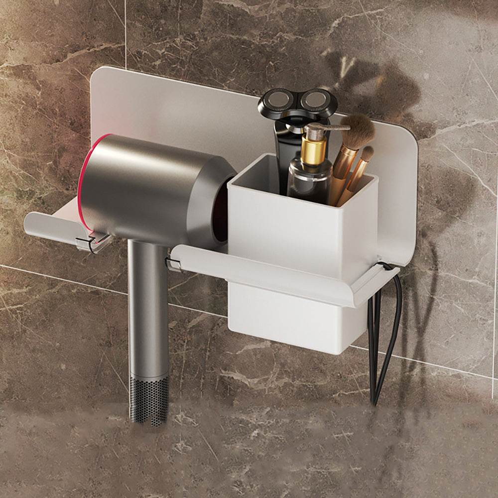 Bathroom Wall Hanging Hair Dryer Shelf - Mubimart