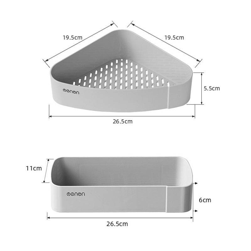 Bathroom Wall-mounted Corner Shelf - Mubimart