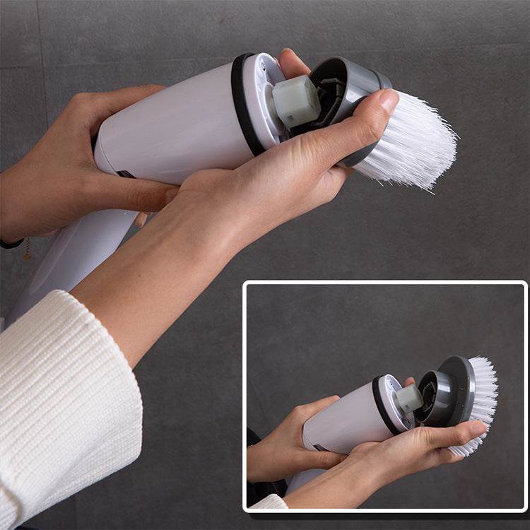 Bathroom Wireless Electric Cleaning Brush Kit - Mubimart