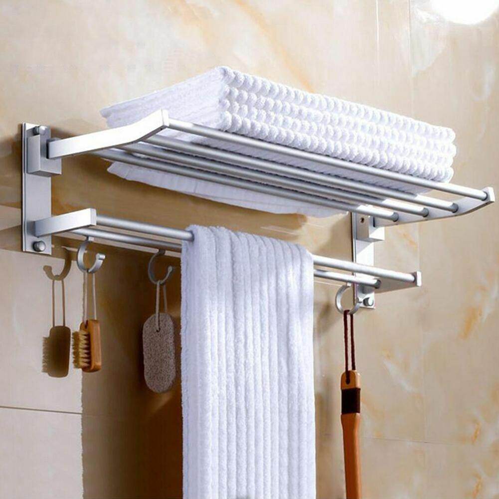 Bathroom shelf towel rack - Mubimart