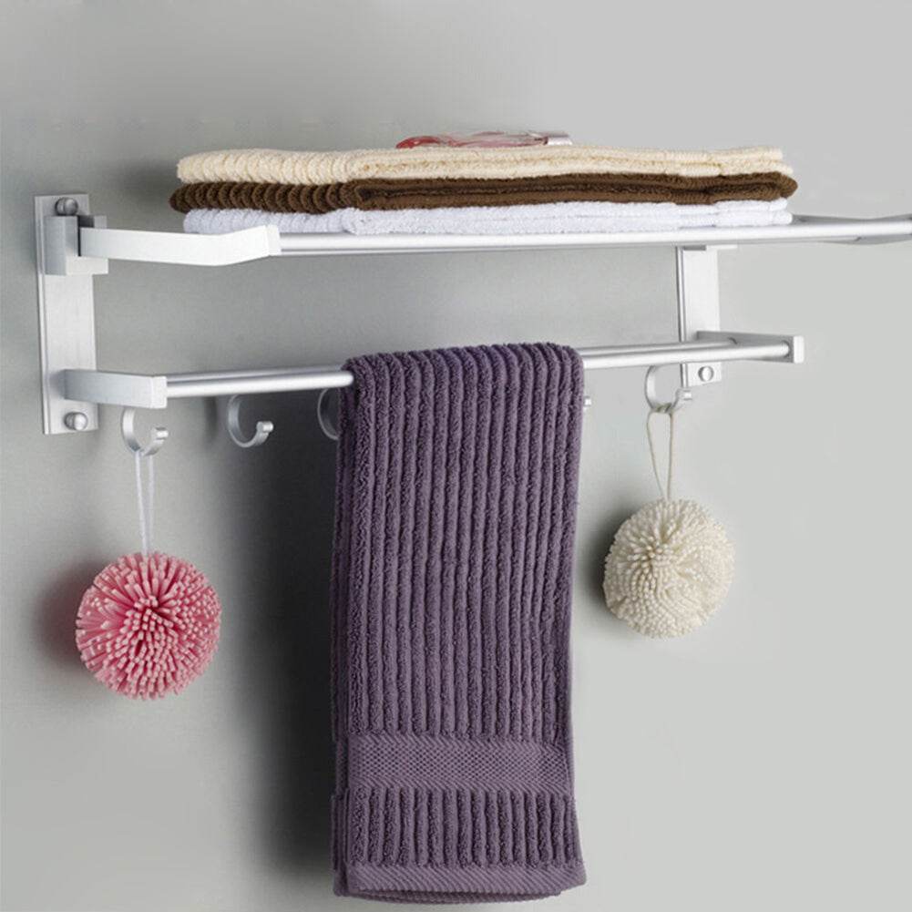 Bathroom shelf towel rack - Mubimart