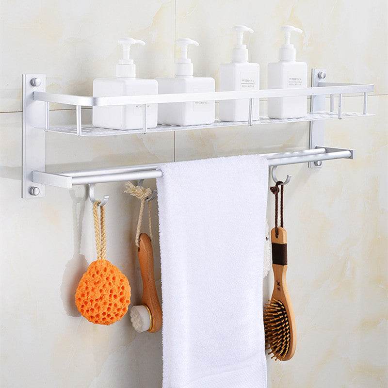 Bathroom shelf towel rack - Mubimart