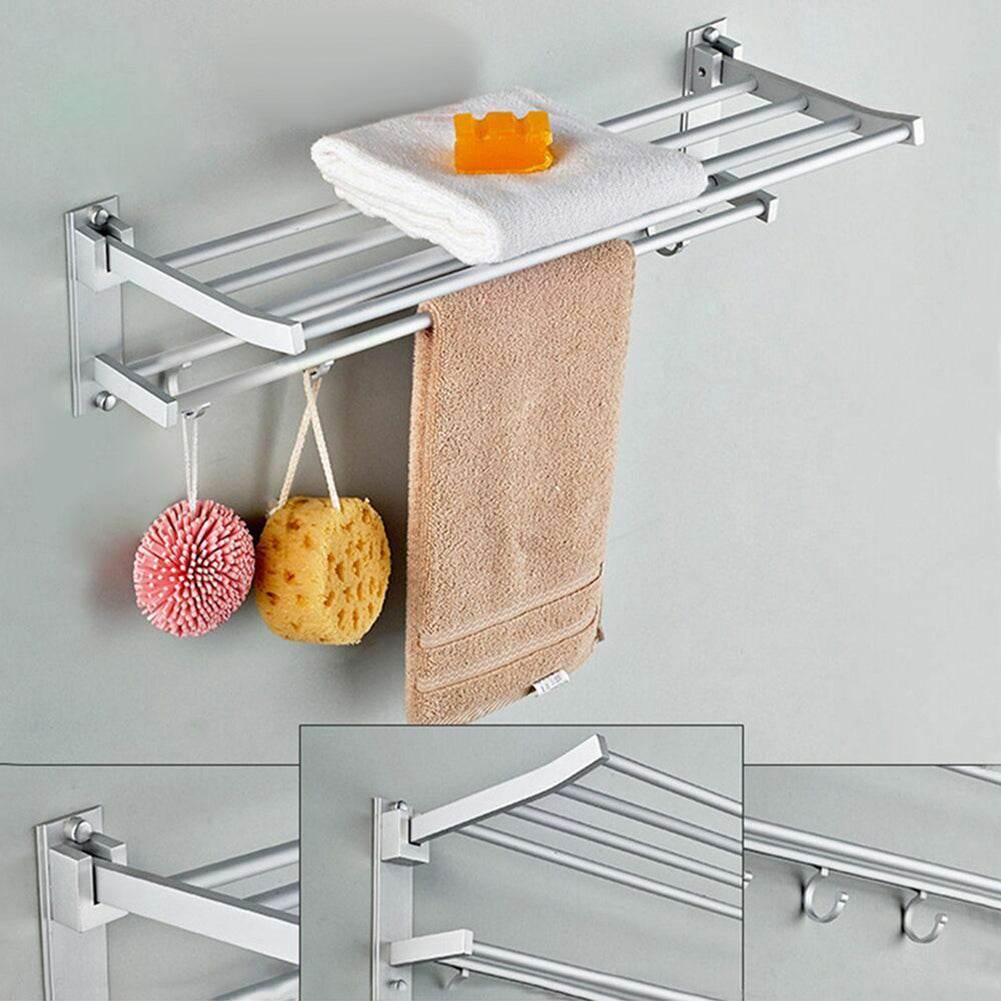 Bathroom shelf towel rack - Mubimart