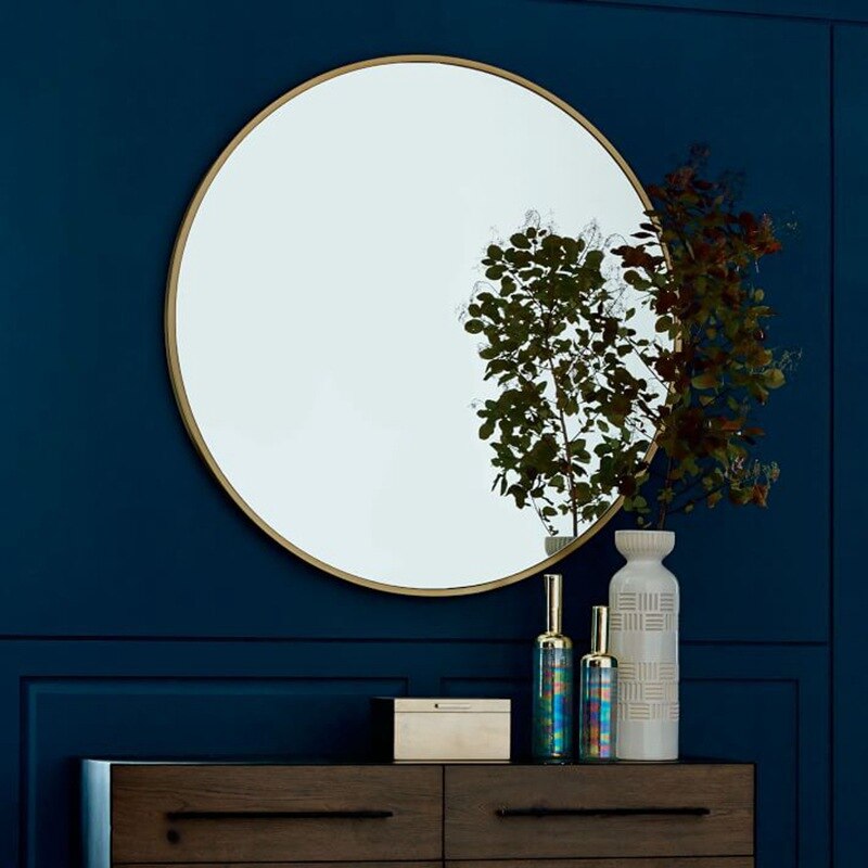 Bathroom wall bathroom mirror wall hanging decorative mirror - Mubimart -  