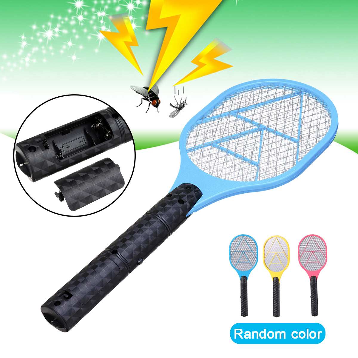 Battery type electric mosquito swatter - Mubimart -  