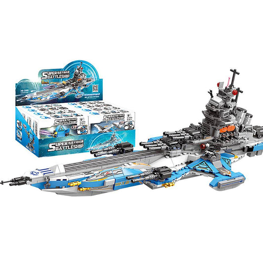 Battleship building block toy - Mubimart