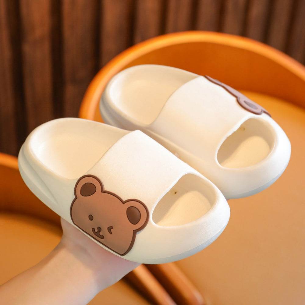 Bear Home Boys And Baby Girls Cartoon Soft Bottom Sandals And Slippers - Mubimart