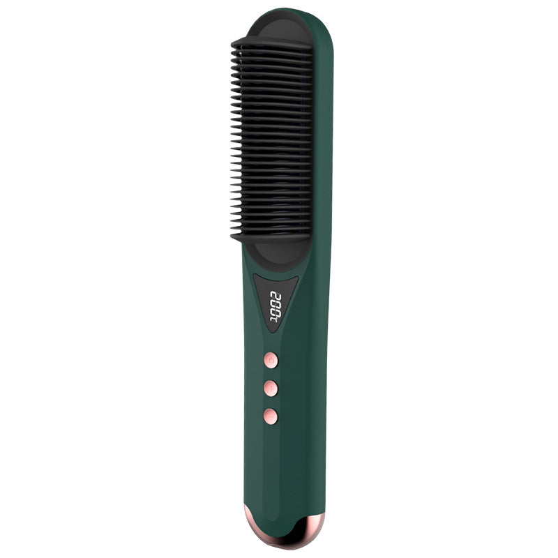 Beard Comb Beard Hair Straightener Brush Hot Comb Curling Iron - Mubimart -  