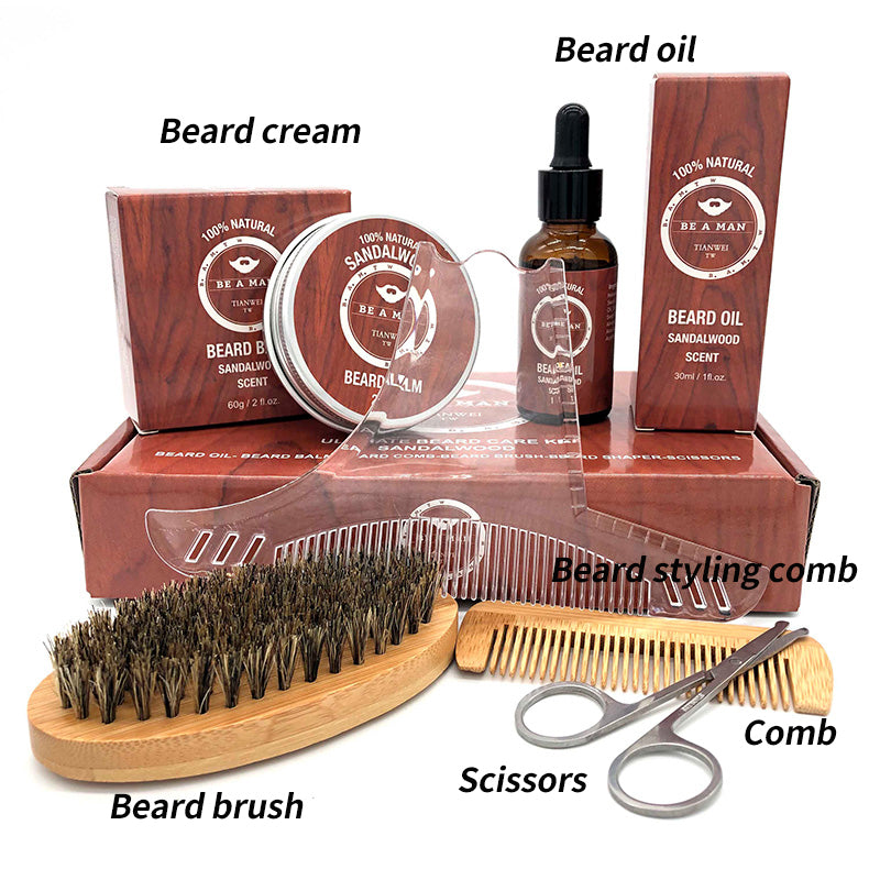 Beard care set Beard oil and beard cream - Mubimart -  