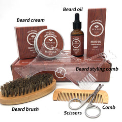 Beard care set Beard oil and beard cream - Mubimart - Beard Oil 