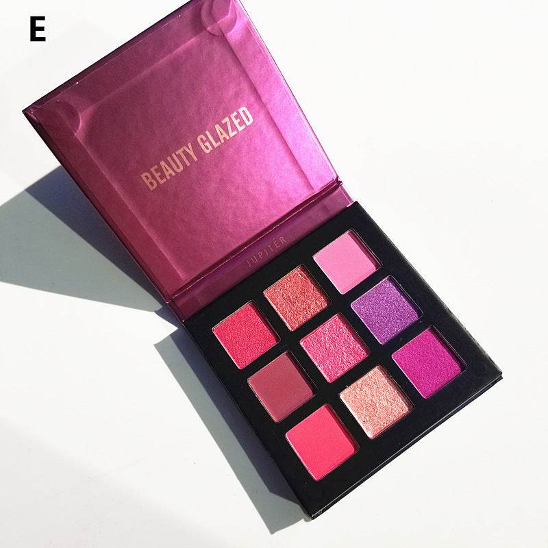 Beauty Glazed 9 color eyeshadow multicolor eyeshadow palette - Mubimart