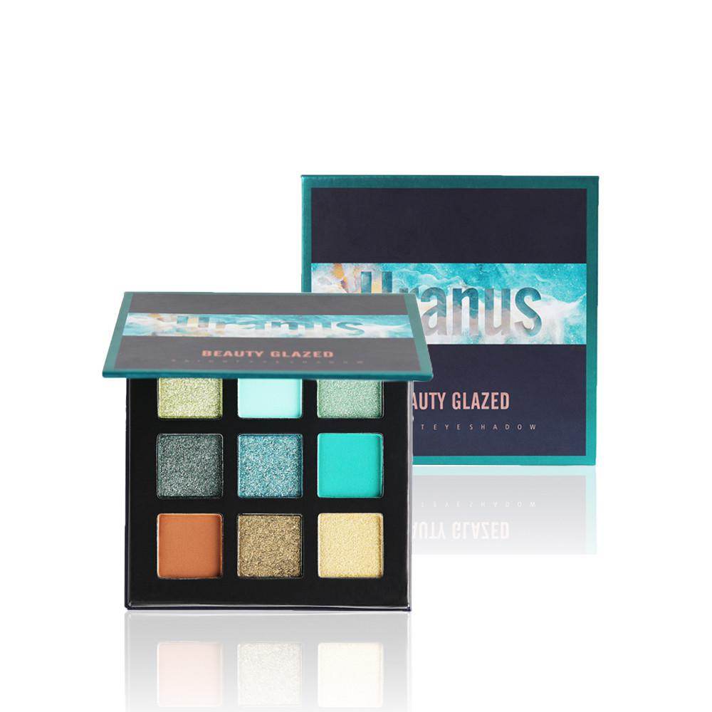 Beauty Glazed 9 color eyeshadow multicolor eyeshadow palette - Mubimart