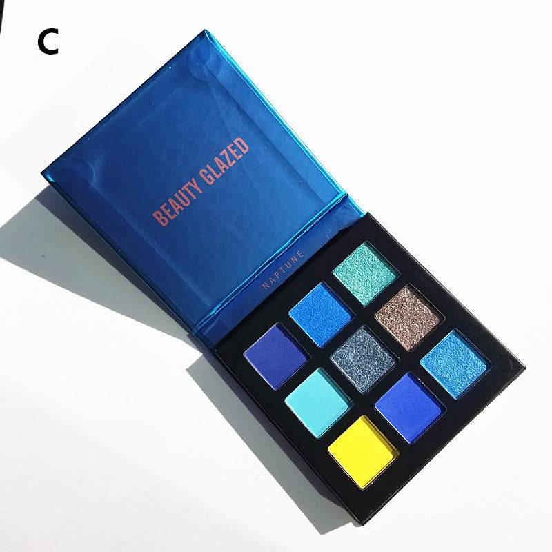 Beauty Glazed 9 color eyeshadow multicolor eyeshadow palette - Mubimart