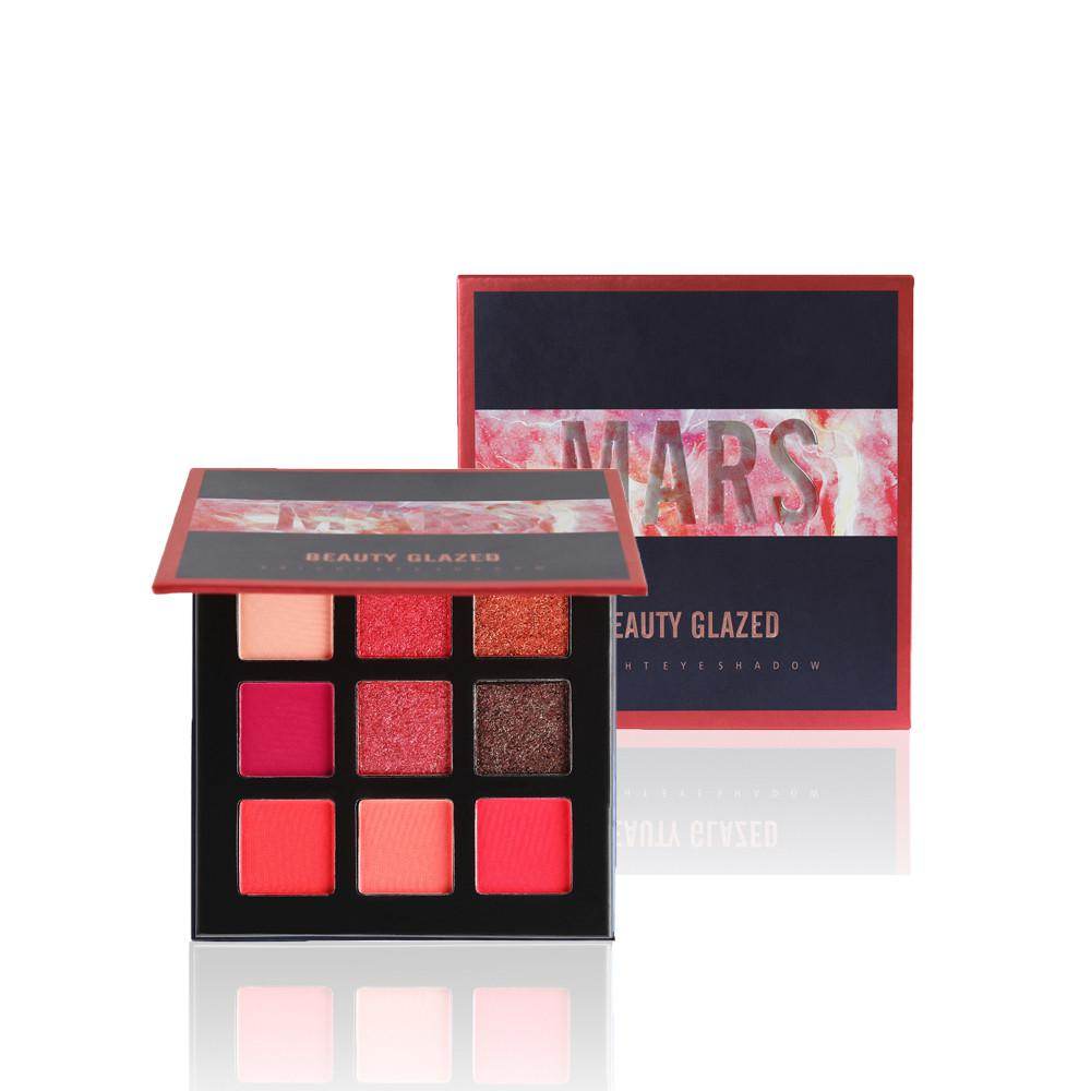 Beauty Glazed 9 color eyeshadow multicolor eyeshadow palette - Mubimart
